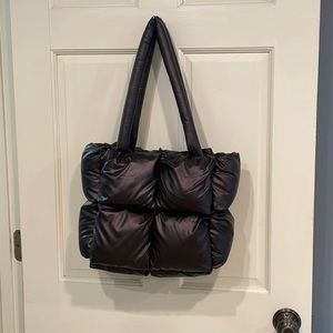 Anthropologie quilted puffer bag